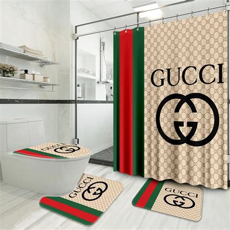 gucci bathroom set with shower curtain|gucci shower curtain amazon.